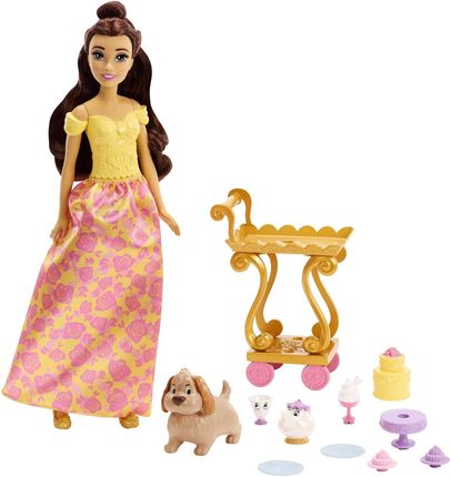 Mattel Disney Princess Bella i wózek z podwieczorkiem HLW20