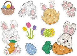 Zdjęcie Dp Craft Naklejki Haft Diamentowy Króliczek I Pisanki - Resko