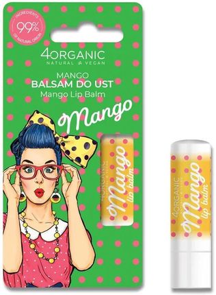 4Organic Pin-Up Girl Naturalny Balsam Do Ust Mango 5G 