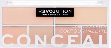 Revolution Relove Conceal Me Concealer & Contour Palette Paletka Do Konturowania 11,2 G  Fair