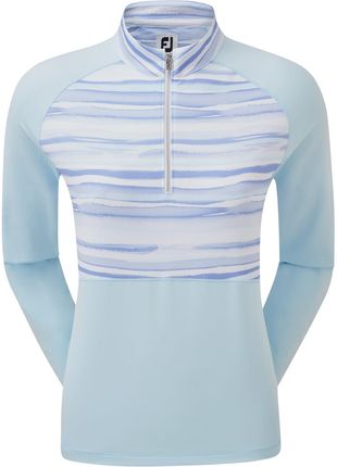 Damska bluza golfowa Footjoy Half-Zip Jersey Watercolour Midlayer Ladies sky