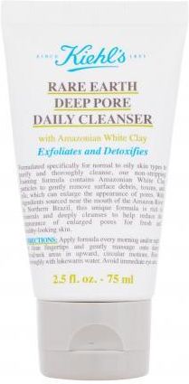 KIEHL’S Rare Earth Deep Pore Daily Cleanser – 150 Ml, Porentiefes Waschgel Mit Peeling-Effekt