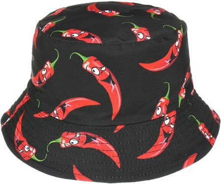 Kapelusz dwustronny bucket hat czapka czarny chilli kap-m-25
