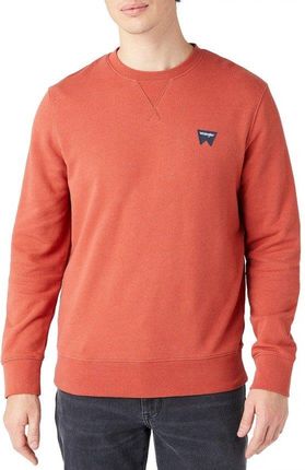 WRANGLER SIGN OFF CREW MĘSKA BLUZA KLASYCZNA ETRUSCAN RED W6589HA11