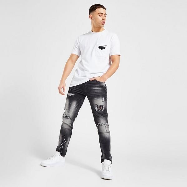 SUPPLY & DEMAND SPODNIE DIAMANTE JEANS CZARNY SUPTM16534 Ceny i