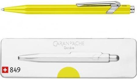Długopis Caran D'Ache 849 Pop Line Fluo M W Pudełku Żółty