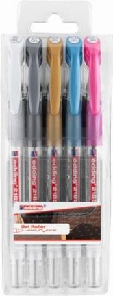 Długopis Żelowy E 2185/5 S Edding 0 7Mm 5 Szt. Zawieszka Mix Kolorów