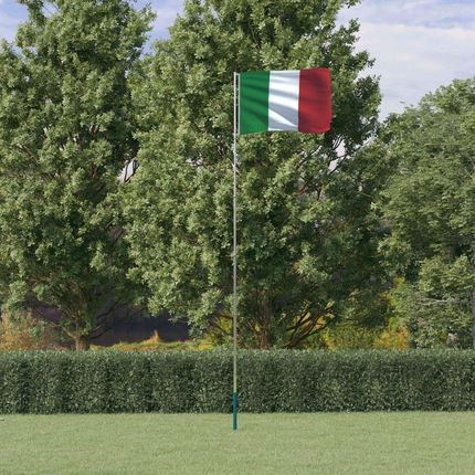 Vidaxl Flaga Włoch Z Masztem 5 55 M Aluminium (3147127)