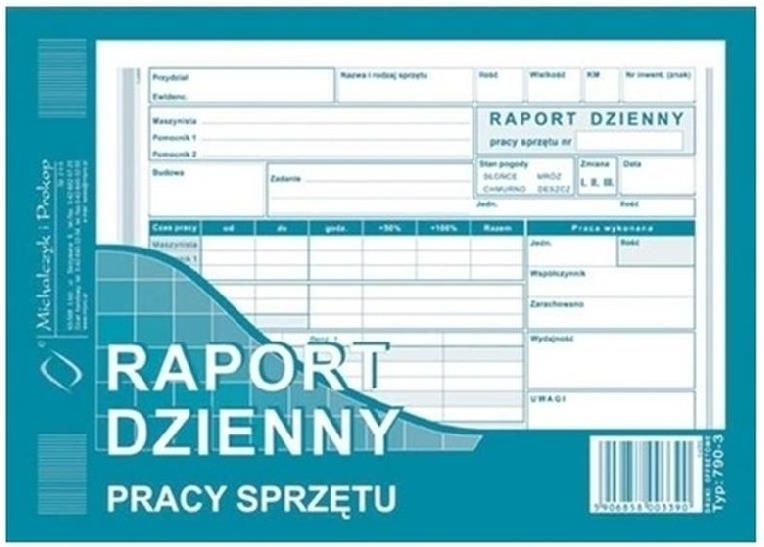 Michalczyk I Prokop Raport Dzienny Pracy Sprzętu 790 3 - Ceny I Opinie ...