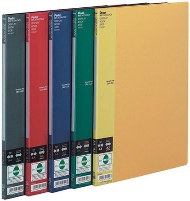 Portalistino A4/A3 Pentel Recycology DCF642 - Nero, Con Tasca Interna E Materiale Riciclato - Foto 4