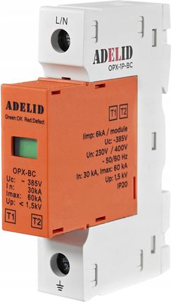 Adelid Ogranicznik Ochronnik Przepięć 1-Faz B+C T1 T2 1P OPX1000VT1+T21