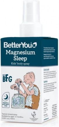 Betteryou Magnesium Sleep Kids' Body Spray Magnezowy Na Dobry Sen Dla Dzieci 100ml