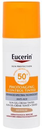 Eucerin Sun Protection Photoaging Control Tinted Gel-Cream Spf50+ Preparat Do Opalania Twarzy 50ml