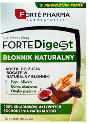 Reig Jofre Forte Pharma Digest Błonnik Naturalny 12kaps. Do Żucia