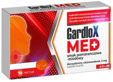 S-Lab S Lab Gardlox Med Smak Pomarańczowo Miodowy 3Mg 16Past Twarde