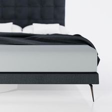 Zdjęcie Pan Materac prześcieradło z gumką 140x200 szare, wysokość 30 cm - Lubin