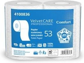 Velvet Papier Toaletowy Celulozowy Comfort 2-Warstwowy 486 Listków 4Szt. Biały