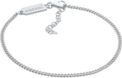 Kuzzoi Bransoletka Męski Łańcuszek Pancerka Basic Minimal Regulowany W Srebrze 925 Sterling Silver Srebro