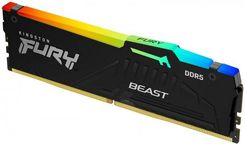 Zdjęcie Pamięć RAM Kingston Fury Beast Black RGB DDR5 32GB 6000MHz CL36 (KF560C36BBEA32) - Świdnica