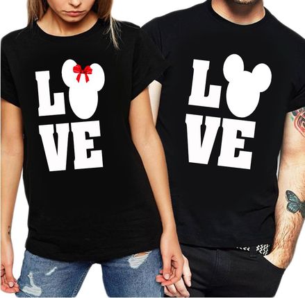 Koszulka Dla Par na święto zakochanych Love myszki