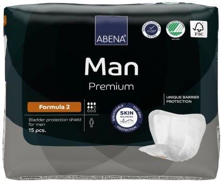 Abena Man Premium Formula 2. Wkładki Dla Mężczyzn Na Nietrzymanie Moczu 15Szt.