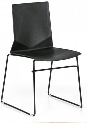 B2B Partner Plastikowe Krzesło Kuchenne Clancy Czarny 904012