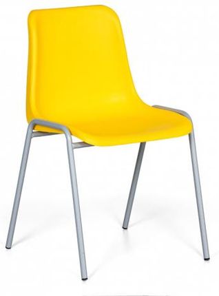 B2B Partner Plastikowe Krzesło Do Jadalni Amador Żółte 917010