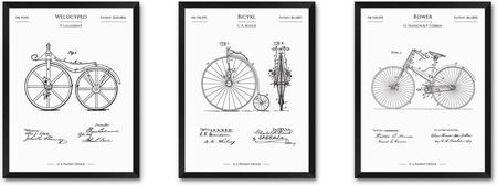 Iwall Studio Tryptyk Patenty Historia Roweru 13 86