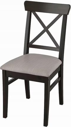 Ikea Ingolf Krzesło Czarnobrązowy Szarobeżowy 283Ca485-B0F0-4Bc0-965B-B647Bf3E314F