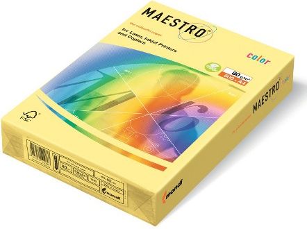Igepa Papier Xero Maestro Color A4 Pastel Żólty Ye23 ( YE23 )
