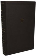 NKJV Compact Paragraph Style Reference Bible Leathersoft Black With Zipper Red Letter