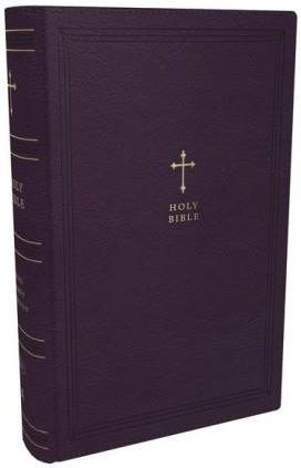 KJV Holy Bible, Compact Reference Bible, Leathersoft, Purple With ...