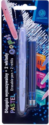 Astra Art-Pap Długopis Ścieralny Oops 1+ 2 Wkłady Niebieski 1Szt.