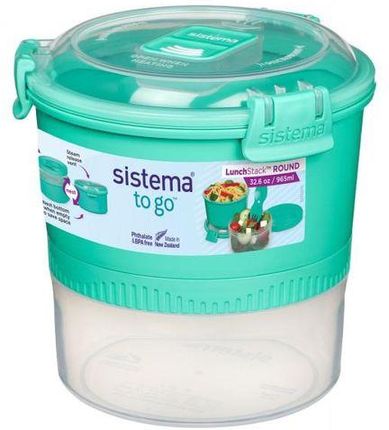 SISTEMA Lunchbox Round Lunch Stack To Go 965ml (21360)