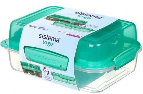 SISTEMA Lunchbox Rectangle Lunch Stack To Go 1.8L (21710) - Opinie i ...