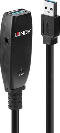 Lindy  USB-A - USB-A Czarny (43353)