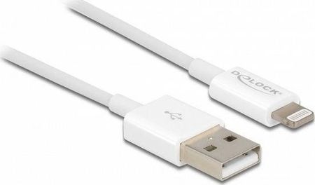 Delock Kabel USB USB-A - Lightning 1 m Biały (83000)