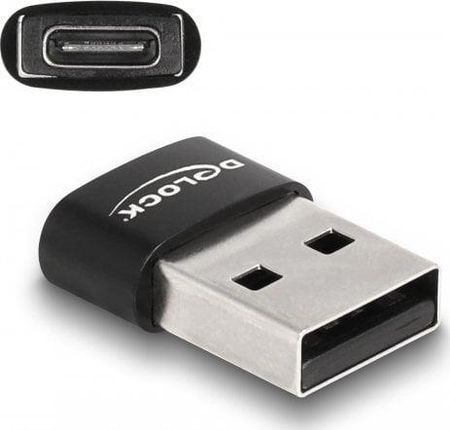 Delock Adapter USB 2.0 Typ-A St > USB Type-C Bu czarny