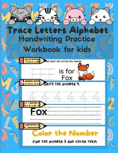 Trace Letters Alphabet Handwriting Practice Workbook For Kids ...