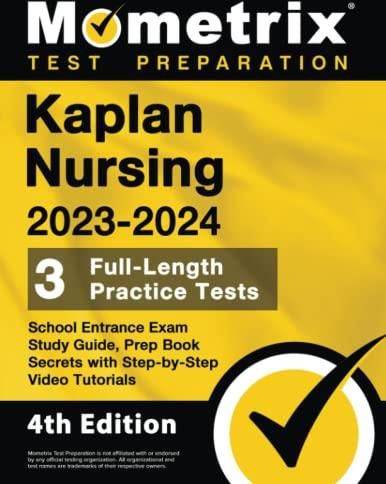 Kaplan Nursing School Entrance Exam Study Guide 2023-2024 - 3 Full ...