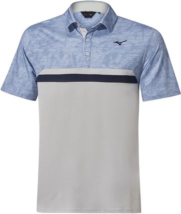 Męska koszulka golfowa niebieska Mizuno Quick Dry Hazard ST Polo light blue