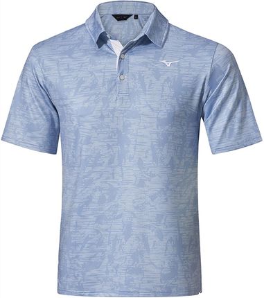 Męska koszulka golfowa niebieska Mizuno Quick Dry Hazard Polo light blue
