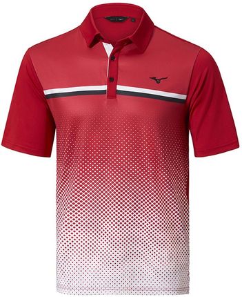 Męska koszulka golfowa polo Mizuno Quick Dry Elite Gradient red