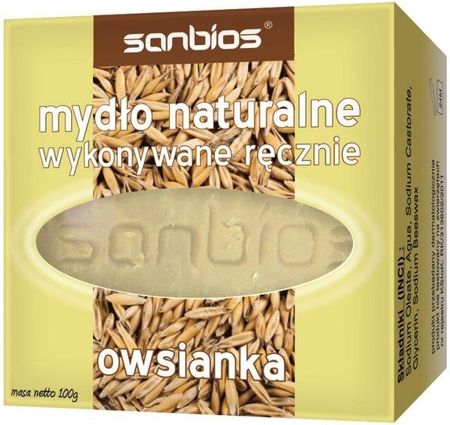 SANBIOS Mydło naturalne OWSIANKA 100 g