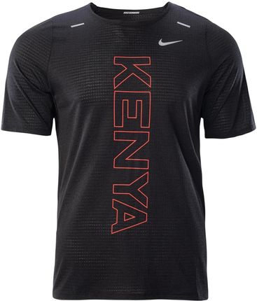 Męska Koszulka z krótkim rękawem Nike M NK DF Kenya Rise 365 SS Top Cv0375-010 – Czarny