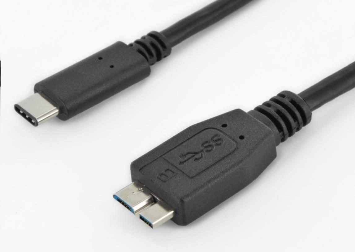 Goobay 67992 USB 2.0 Cable USB-C to Micro B 2.0, Black, 0.6 m Cable