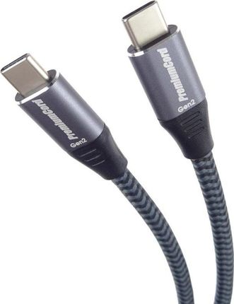 Premiumcord USB-C - USB-C 0.5 m Czarno-szary (KU31CR05)
