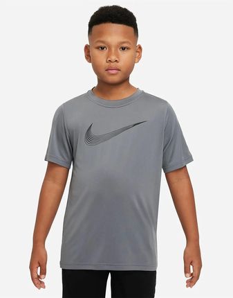 Dziecięca Koszulka z krótkim rękawem Nike B NK DF Hbr SS Top Dm8535-084 – Szary