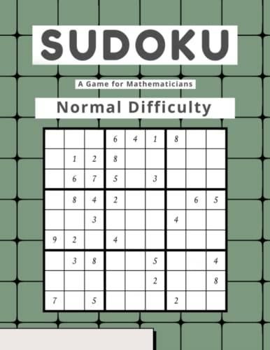 Sudoku A Game for Mathematicians Normal Difficulty - Literatura ...