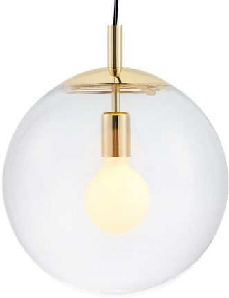 Kaspa Alur L Lampa Wisząca 1 X 25W Led E27 Złoty, Klosz Transparentny Szkło (10738109)